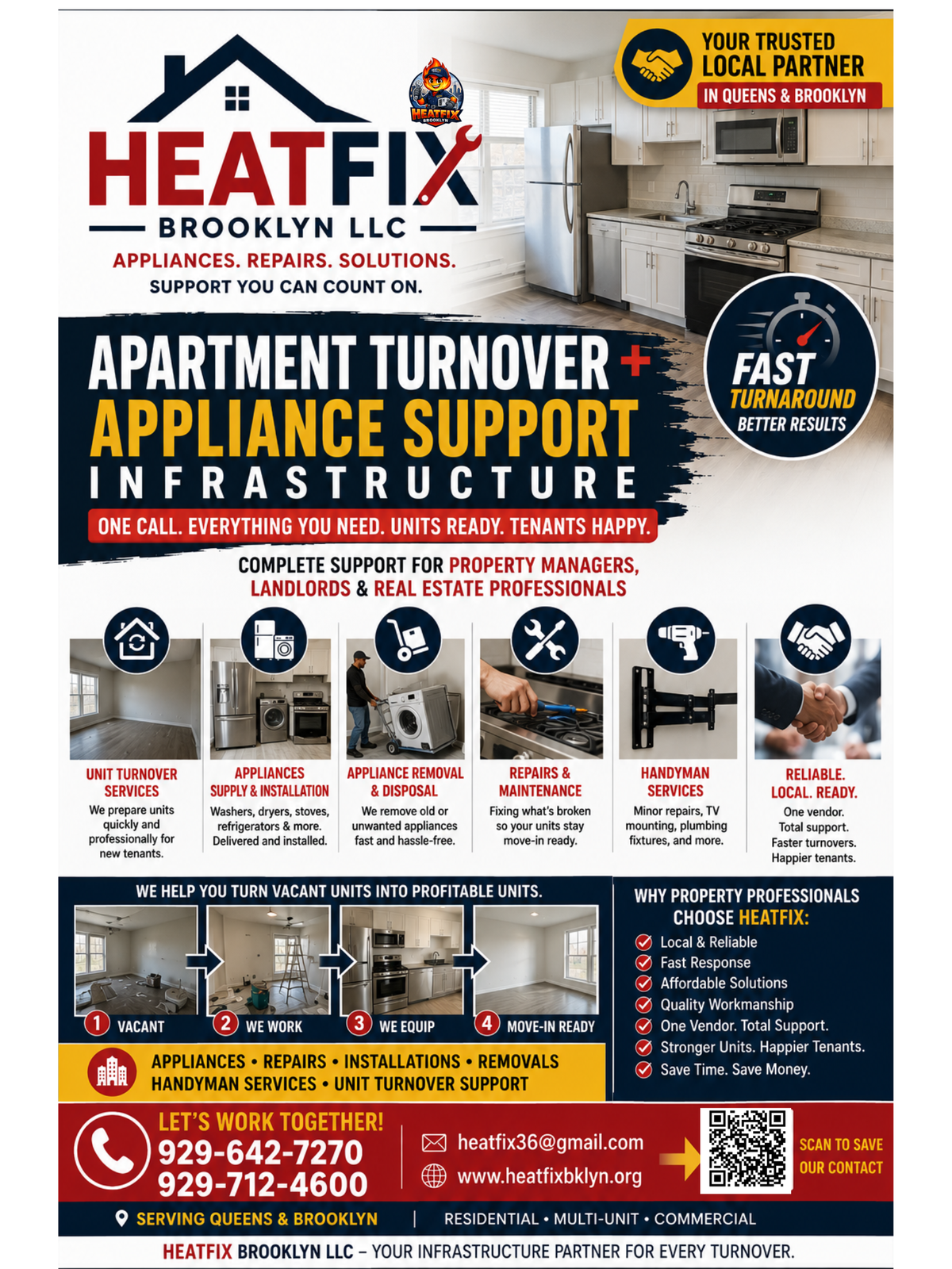 Appliance Repair and Handyman Services for NYC Landlords