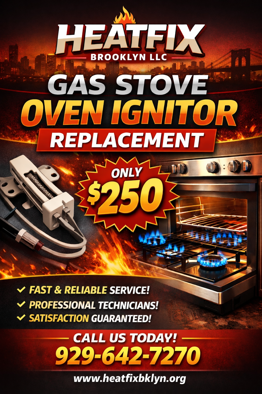 Gas stove ignitor Replacement