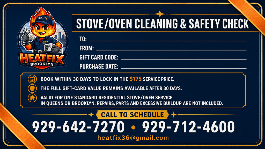 Stove Cleaning Gift Card