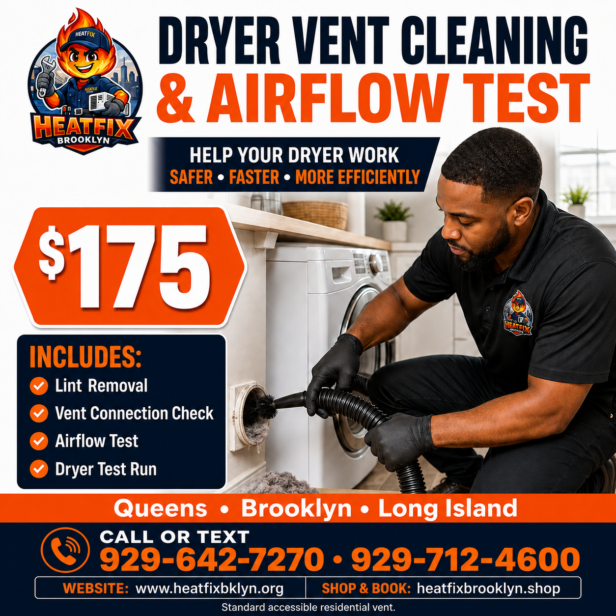 Dryer Vent Cleaning & Airflow Test