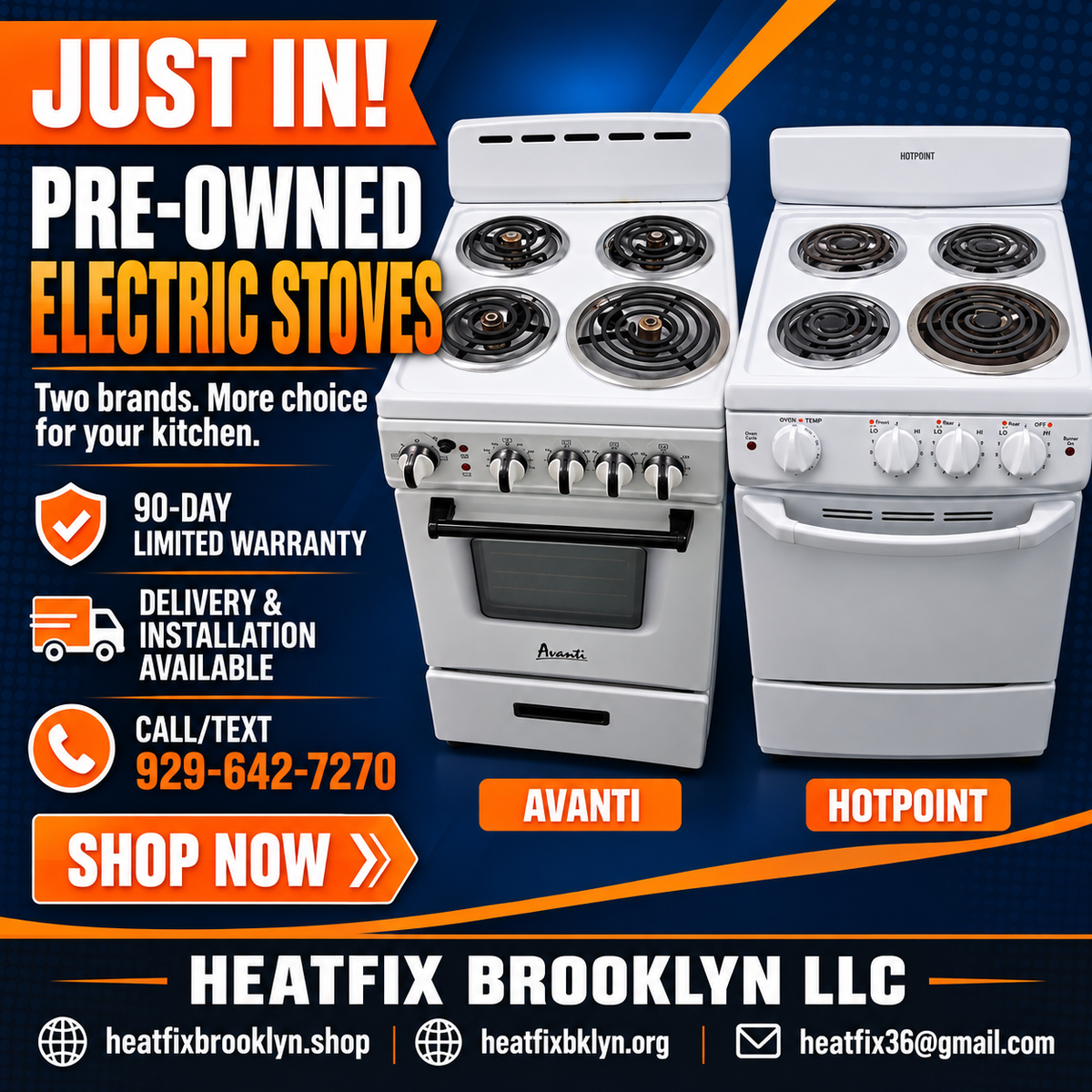 20" Electric stove
