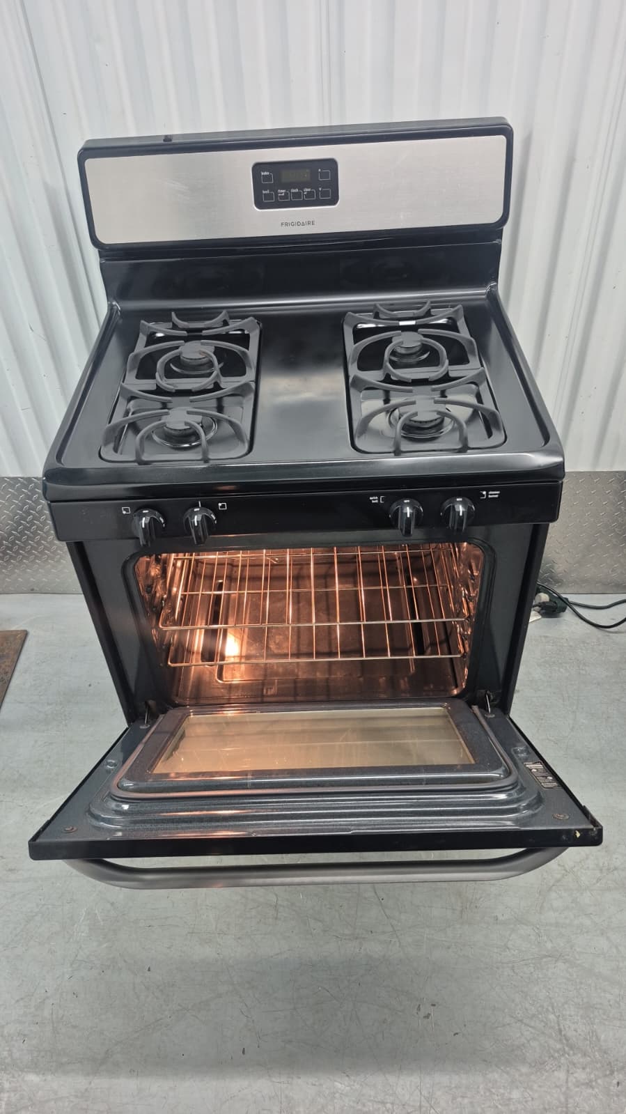 Frigidaire 30-Inch Stainless Steel Gas Stove – 4-Burner Range with Oven