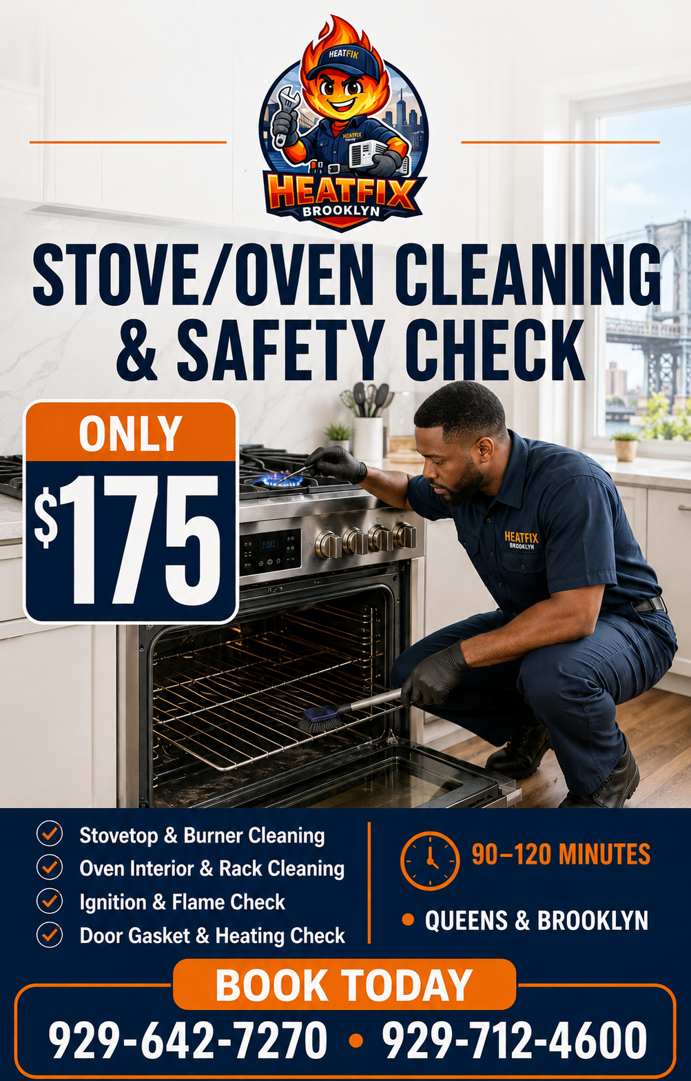 Stove/Oven Cleaning & Safety Check