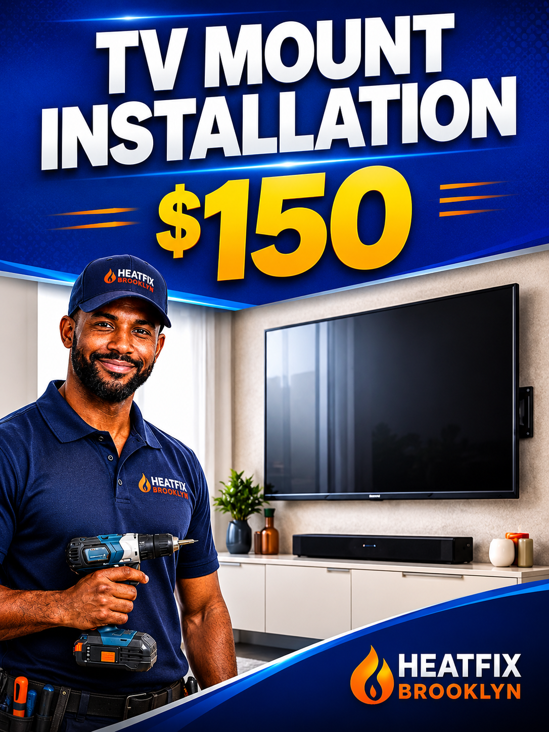 T V. Mount installation