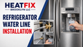 Refrigerator water line installation